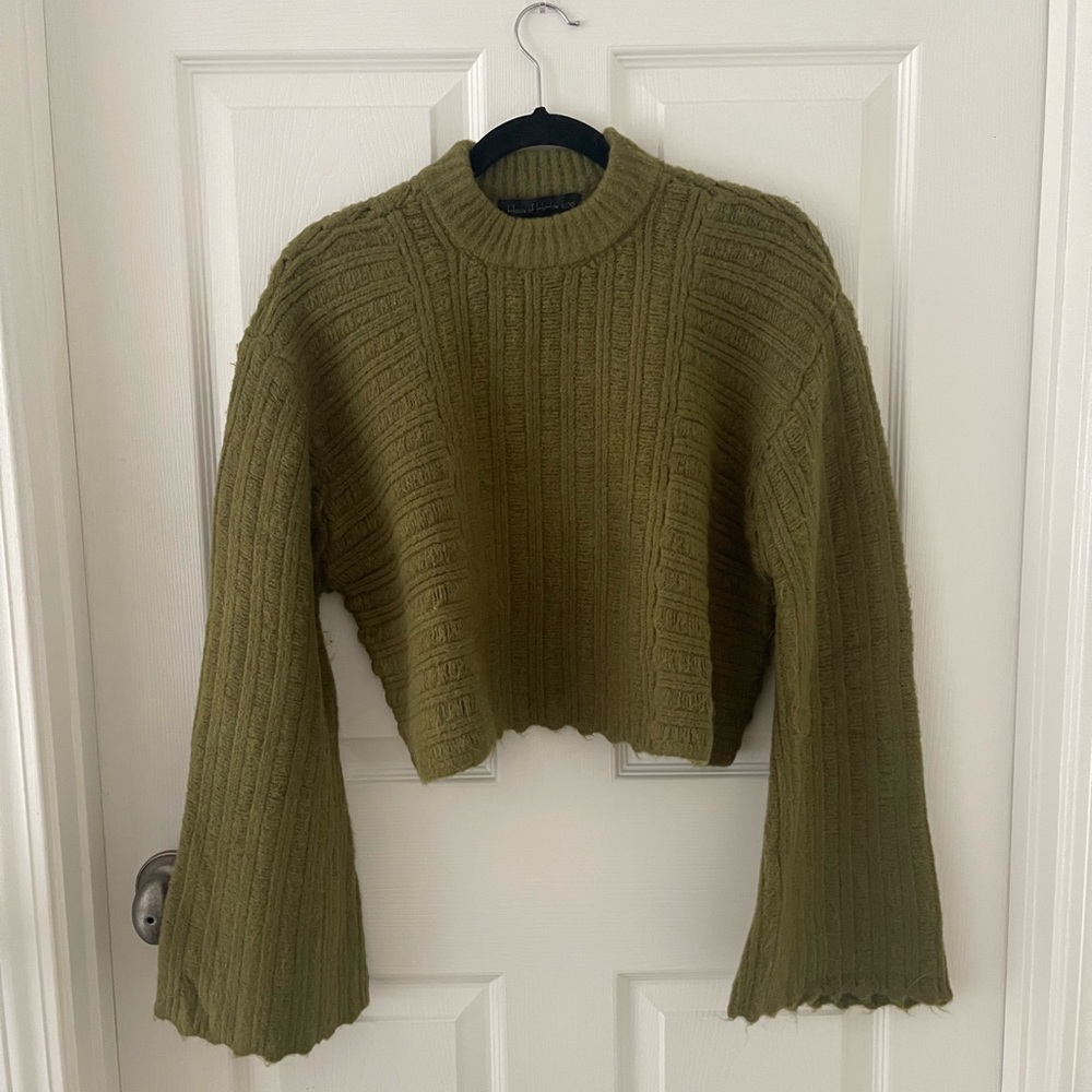House of Harlow Crop Sweater
